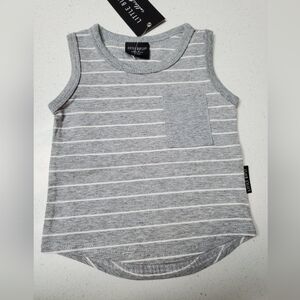 Little bipsy grey tank top 3-6m NWT